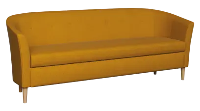 CHARLOTTE 3, trojkřeslo, látka žluto-zlatá